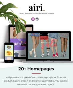 Airi – Clean, Minimal WooCommerce Theme