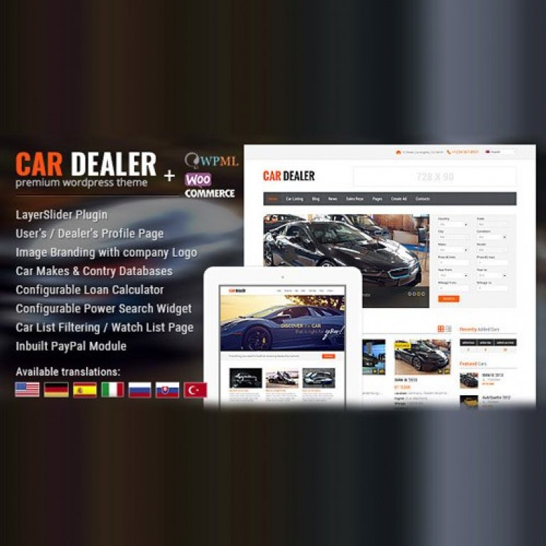 Car Dealer Automotive WordPress Theme – Responsive