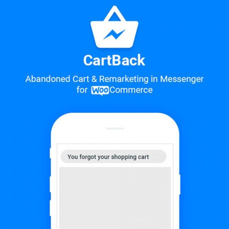 CartBack – WooCommerce Abandoned Cart & Remarketing in Facebook Messenger