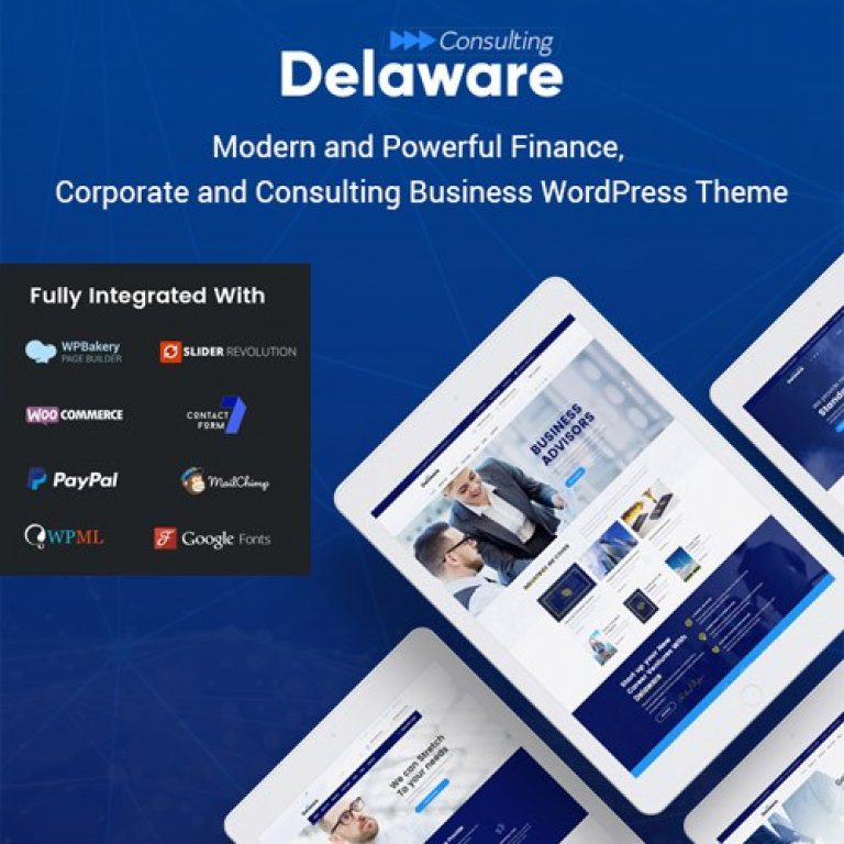 Delaware – Consulting and Finance WordPress Theme