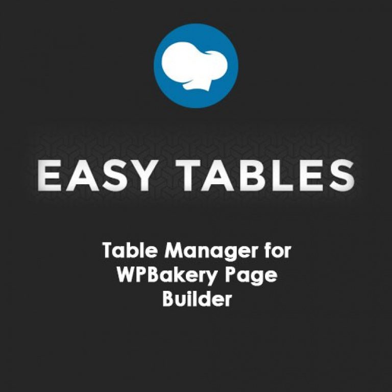 Easy Tables – Table Manager for WPBakery Page Builder