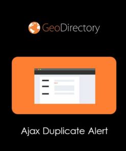 GeoDirectory Ajax Duplicate Alert