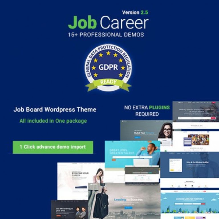 JobCareer - Job Board Responsive WordPress Theme