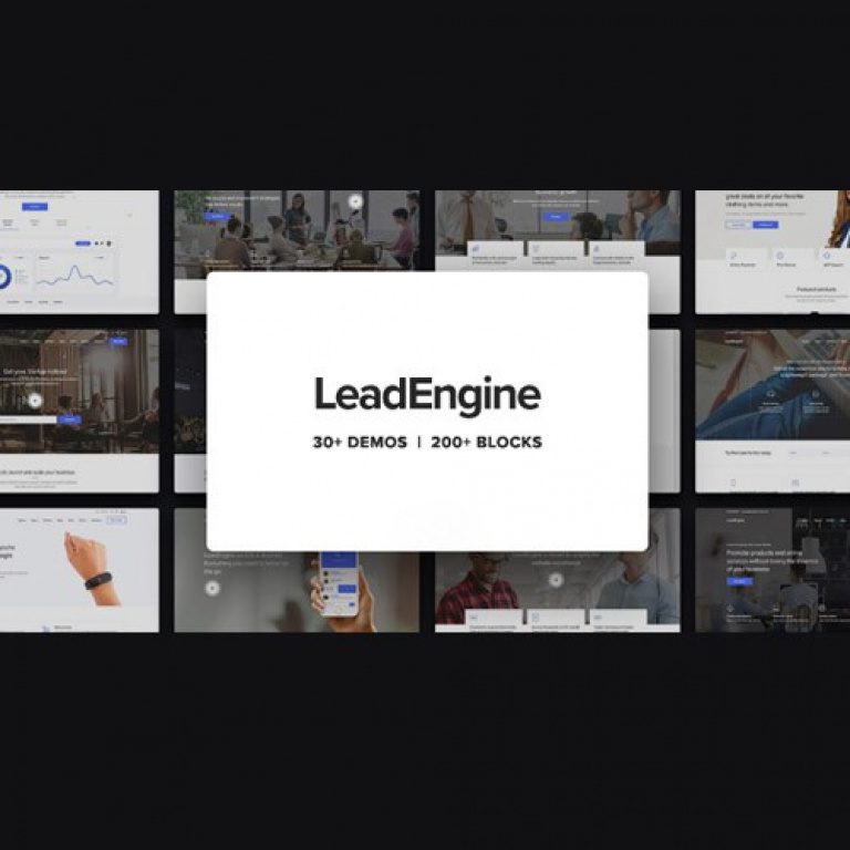 LeadEngine – MultiPurpose WordPress Theme with Page Builder