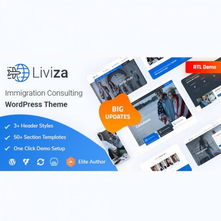 Liviza – Immigration Consulting WordPress Theme