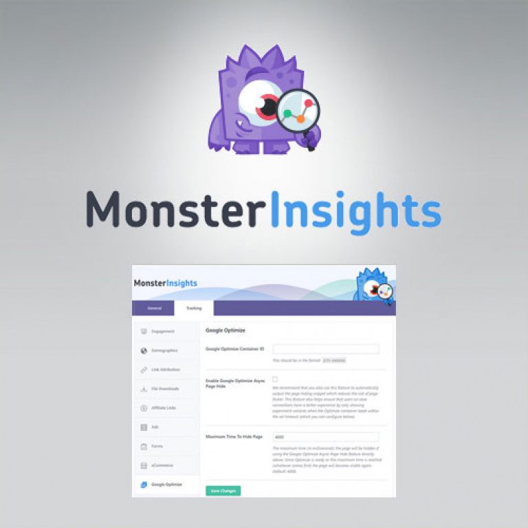 MonsterInsights - Google Optimize Addon