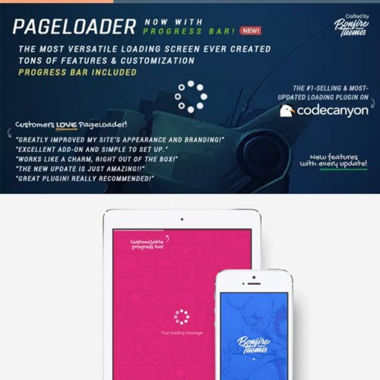 PageLoader- Loading Screen and Progress Bar for WordPress