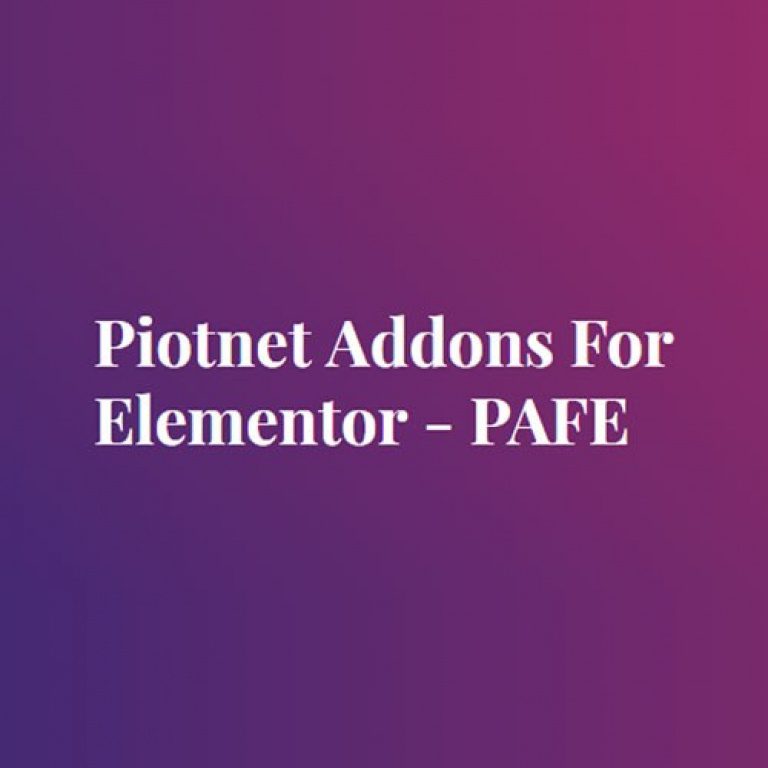 Piotnet Addons for Elementor