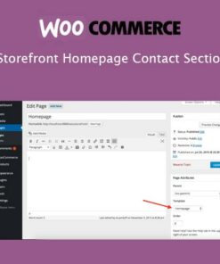 Storefront Homepage Contact Section