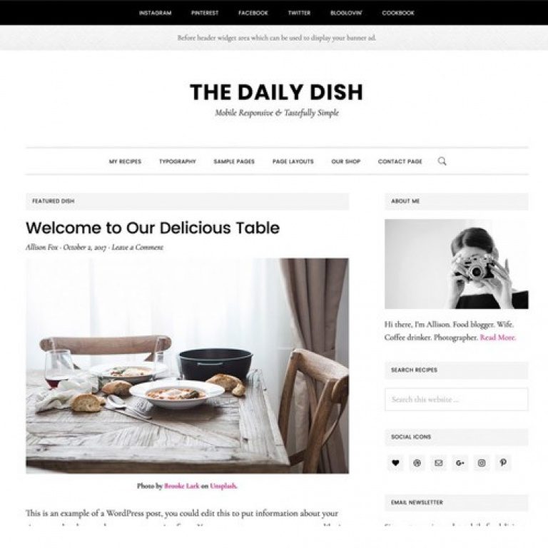 StudioPress Daily Dish Pro Genesis WordPress Theme