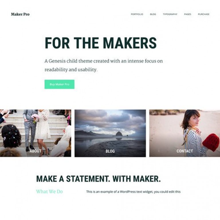 StudioPress Maker Pro Genesis WordPress Theme