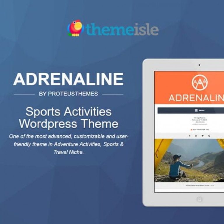 ThemeIsle Adrenaline PT WordPress Theme