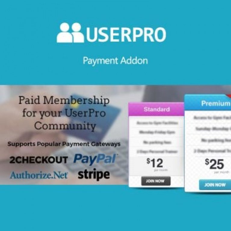 UserPro – Payment Add-on