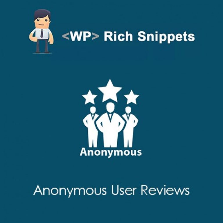 WP Rich Snippets Anonymous User Reviews