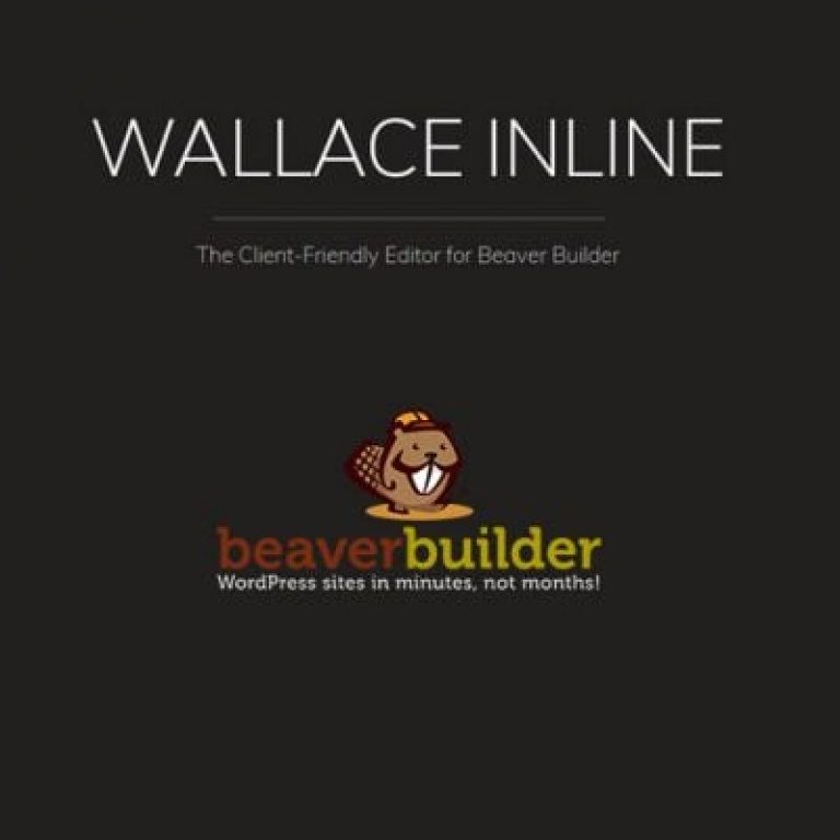 Wallace Inline – Front-end Content Editor for Beaver Builder