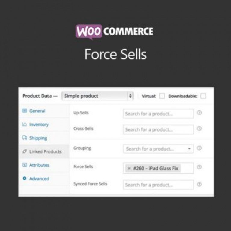 WooCommerce Force Sells