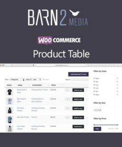 WooCommerce Product Table