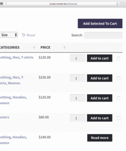 WooCommerce-Product-Table-Demo