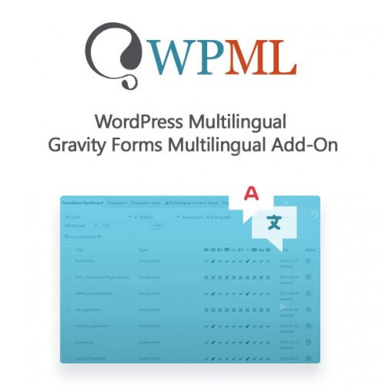 WordPress Multilingual Gravity Forms Multilingual Add-On