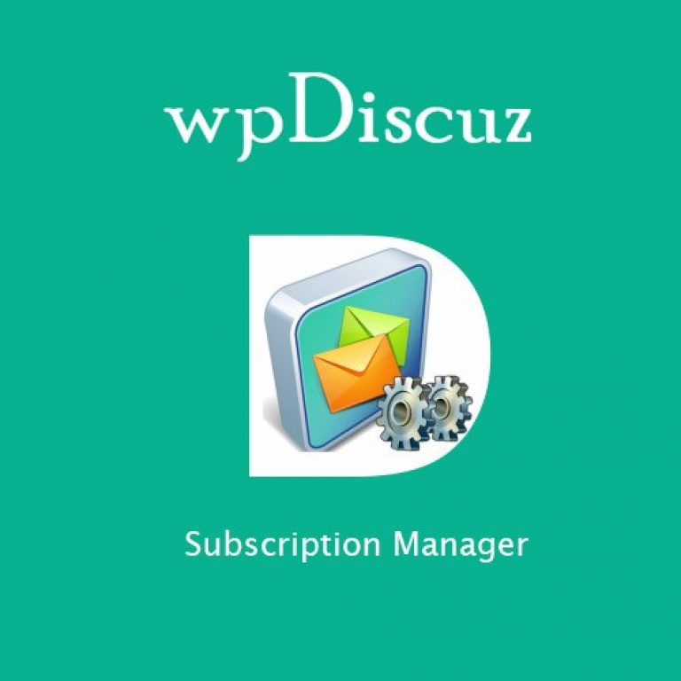 wpDiscuz – Subscription Manager