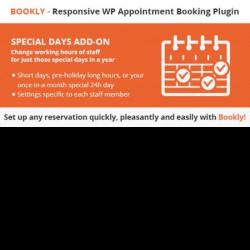 Bookly Special Days (Add-on)