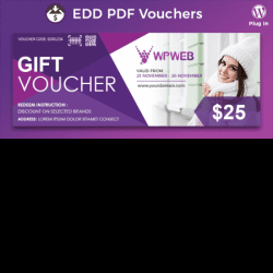 Easy Digital Downloads PDF Vouchers