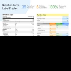 Nutrition Facts Label Creator