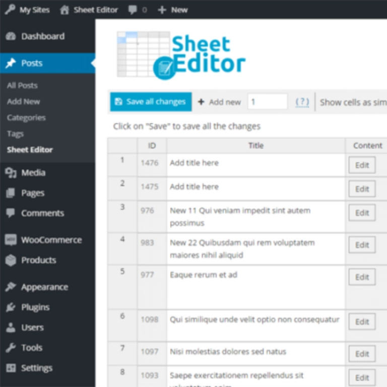 WP Sheet Editor (Premium)