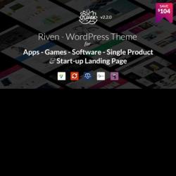 Riven – App, Game, Single Product Landing Page