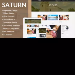 SATURN- A Personal/Travel WordPress Blog Theme