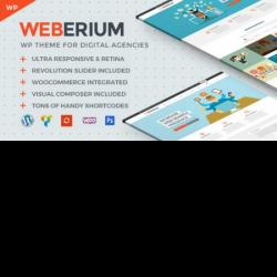 Weberium | Responsive WordPress Theme Tailored for Digital Agencies