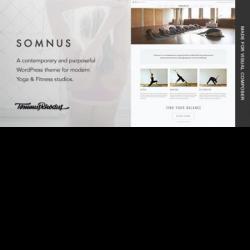 Somnus – Yoga & Fitness Studio WordPress Theme